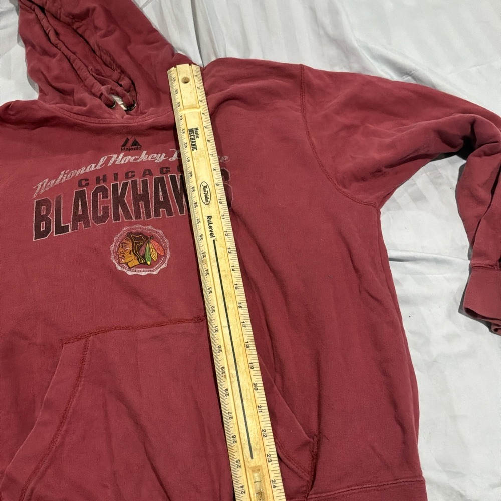 Vintage Majestic Chicago Blackhawks Pullover Hoodie Mens Xl? - Picture 8 of 9
